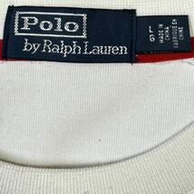 ポロ ラルフローレン RALPH LAUREN クッキーパッチ 袖切り替え ロゴ スウェット プルオーバー L 刺繍 パッチ ワッペン 切り替え トレーナー_画像5