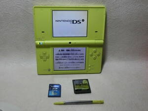 【№1001-ｇ6003】中古品：任天堂 ニンテンドーDSi ゲーム機 Nintendo DSi 本体・タッチペン・ＳＤカード・ソフト付き