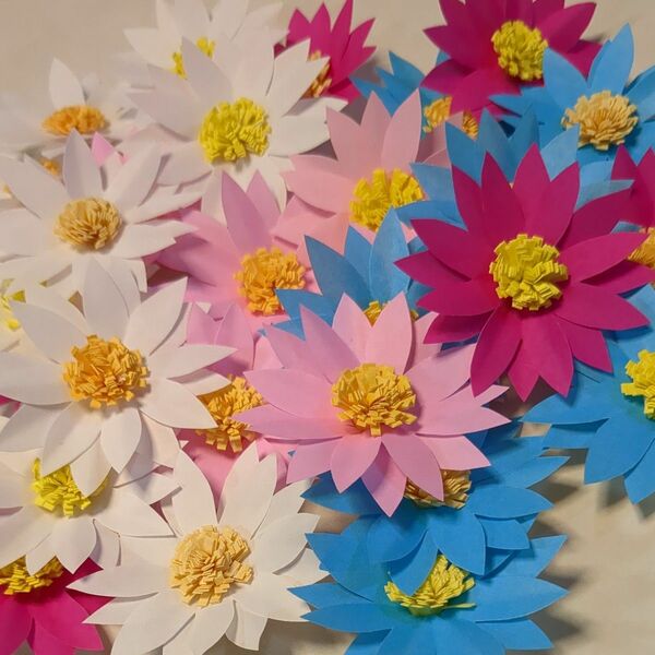折り紙で作るマーガレット花びら　 25個