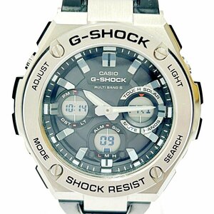 【1円スタート】CASIO カシオ GST-W110 Gショック Gスチール アナデジ 電波ソーラー メンズ腕時計 251466