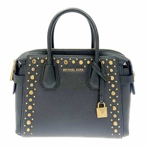 Michael Kors マイケルコース 30T0GM9S1L レザー スタッズ 2WAY ハンドバッグ レディース ブラック 245684 ハンドバッグ