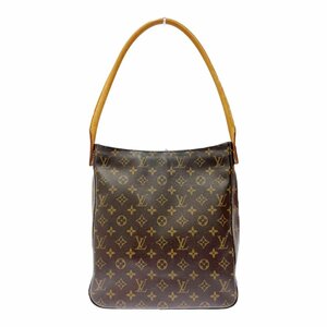 LOUIS VUITTON ルイ・ヴィトン M51145 モノグラム PVC ルーピングGM ショルダーバッグ ブラウン 240776 ショルダーバッグ