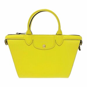 Longchamp Long Champ leather rup rear -juelita-ju2WAY handbag yellow 245670 handbag 