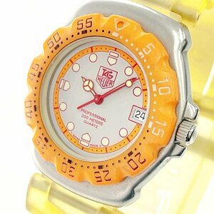 【1円スタート】TAG HEUER タグホイヤー 373.513 フォーミュラ1 プロフェッショナル SS×ラバー グレー系文字盤 QZ ボーイズ腕時計 253914