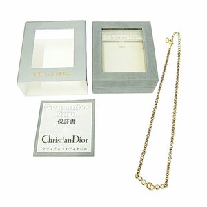 【箱付き】 Christian Dior クリスチャンディオール GP ラインストーン CDロゴ ネックレス レディース 254169 ネックレス