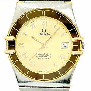 【1円スタート】OMEGA オメガ 1422 コンステレーション クロノメーター SS ゴールド文字盤 クオーツ メンズ腕時計 ジャンク 257198