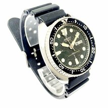 【1円スタート】SEIKO セイコー 6306-7001 サードダイバー SS ブラック文字盤 自動巻き メンズ腕時計 ジャンク 256977_画像4