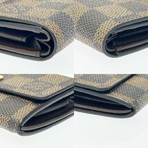 【1円スタート】LOUIS VUITTON ルイ・ヴィトン N61930 ダミエ ポルトモネ プラ ブラウン 小銭入れ コインケース 256040_画像7