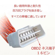 OBD2 ハーネス 2分岐 2ポート コネクタ 車載 延長ケーブル アダプター OBDII 分岐は2ポートに分割可能 (赤) hadefa_画像5