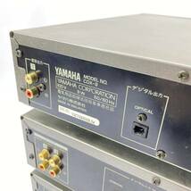 1円～ 2T50120224 YAMAHA ヤマハ CDプレイヤー MDレコーダー プリメイアンプ リモコン付き CDX-9 MDX-9 AX-9 セット 音響機器 通電確認_画像7