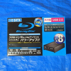 2403131J　I-O DATA Blu-rayディスクドライブ　BRD-UH8LE　外付型　USB2.0