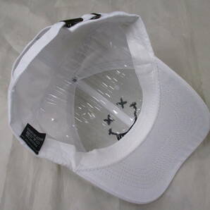 【新品・即決】 帽子 白 テヘペロ バツ キャップ 野球帽 ゴルフ カジュアル 男女兼用 フリーサイズ の画像3