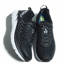 M6240R42　■HOKAONEONE ホカオネオネ エディフィス 購入■ CLIFTON4 クリフトン 軽量ランニング スニーカー ブラック US8/26cm 1016723 黒_画像1