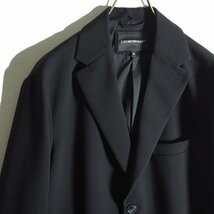 M6949H3　■EMPORIO ARMANI エンポリオアルマーニ■　VISCOSE-BLEND HOOD JACKET パーカーレイヤード ジャケット ブラック 48 / 黒 秋～春_画像5