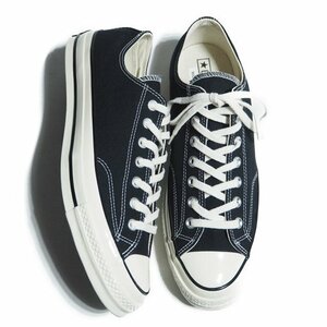 M8242R39　■CONVERSE コンバース■　新品 CHUCK TAYLOR ALL STAR 70 OX CT70 Lo キャンバス スニーカー ブラック US10.5/29cm 黒 144757C