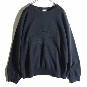 C1020f26　■DRIES VAN NOTEN ドリスヴァンノッテン■　17SS M.K JERSEY HOXTON 刺繍 スウェット ネイビー M / 紺 メンズ シーズンレス