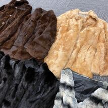 高級毛皮まとめ ミンク など コート セット リアルファー サガミンク SAGAMINK 含む d870_画像4