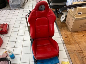  Honda S2000 driver's seat real leather red leather rail attaching 