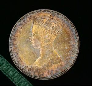 1847年 銀貨 イギリス ヴィクトリア女王 重量:約28.2g