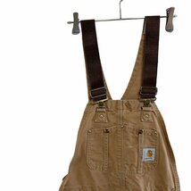 １スタ　カーハート w32 アメリカ古着 USA製　ダック地 オーバーオール ブラウン Carhartt 作業着　ワーク K13 メンズ_画像1