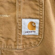 １スタ　カーハート w32 アメリカ古着 USA製　ダック地 オーバーオール ブラウン Carhartt 作業着　ワーク K13 メンズ_画像8