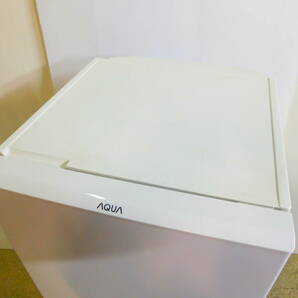 m596 ♪美品♪2022年製♪ AQUA アクア 2ドア ノンフロン冷凍冷蔵庫 AQR-13E8(W) 126L 耐熱100℃トップテーブル 46L大容量冷凍室の画像2