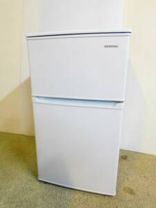 m625 ♪美品♪2021年製♪ IRIS OHYAMA アイリスオーヤマ ノンフロン冷凍冷蔵庫 IRSD-9B-W 2ドア 90L 冷蔵庫 一人暮らし用