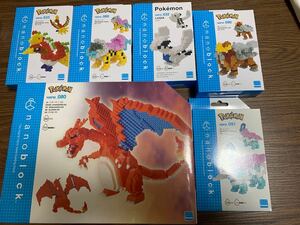 ナノブロック nanoblock ポケモン リザードンDX エンテイ スイクン ライコウ 三犬 ルギア ホウオウ ポケットモンスター 中古