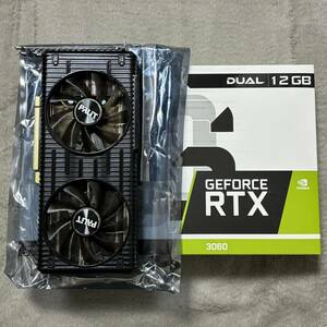 中古 Palit GeForce RTX 3060 Dual 12GB NE63060019K9-190AD 動作確認済み