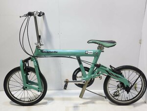 240☆Bianchi ビアンキ Fretta フレッタ 折り畳み自転車☆3J-257