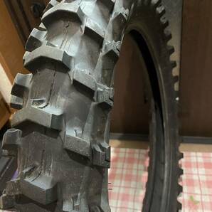 中古MCタイヤ 2021年製造 DUNLOP GEOMAX MX12 110/90-19 ダンロップ ジオマックス 110 90 19 2621 M3022の画像2