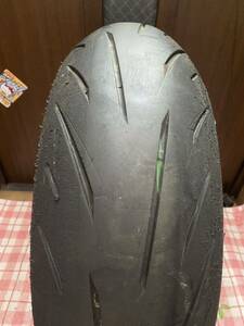 中古MCタイヤ 2021年製造 BRIDGESTONE BATTLAX S22 190/55ZR17 パンク修理痕あり バトラックス ハイパースポーツ 190 55 17 5021 M3024