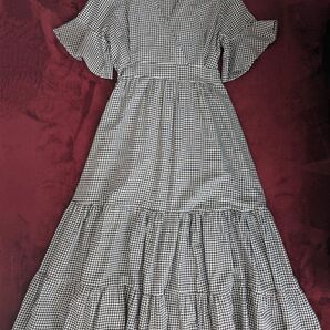 ワンピース Aラインワンピース フレアワンピース チェック ティアードワンピース