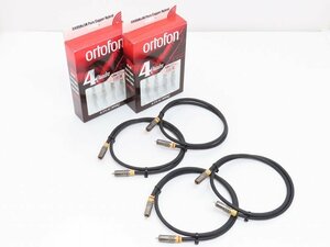 ▲▽ortofon 6.5N-AC1000Q RCAケーブル 2ペア4本 1m オルトフォン 元箱付△▼019918032m△▼