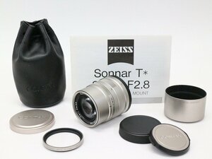 ● ○ [Красивые товары] Contax Carl Zeiss Sonnar T* 90 мм F2.8 объектив внутреннего телеобъектива с налоговым мешочком Contax ○ YA 020780004 м.