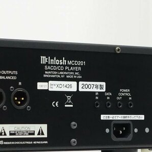 ■□McIntosh MCD201 SACDプレーヤー マッキントッシュ□■019592006J□■の画像7