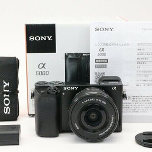 ●○【元箱付・シャッター数2900回以下】SONY α6000 ILCE-6000 パワーズームレンズキット ミラーレス 一眼カメラ ソニー●020835001m○●の画像1