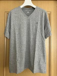 セール! 正規品 本物 新品 アメリカンイーグル Vネック Tシャツ AMERICAN EAGLE 着心地抜群 綿100% グレー メランジ オシャレ! M ( L