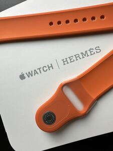 * new goods * unused genuine products Apple Watch HERMES 42mm 44mm 45mm sport band orange Hermes Apple watch *