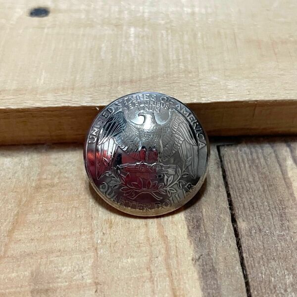 新品 QUARTER DOLLAR クォーターダラー OLD COIN オールドコイン 25セントコンチョ ワシントンイーグル