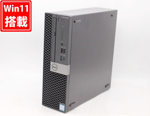 中古美品 DELL OptiPlex 5070 SFF Windows11 8コア 九世代 i7-9700 8GB NVMe 256GB-SSD + 1TB-HDD Office付 中古パソコン 管:1435h