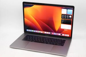 充放電97回 訳あり 2K 15.4型 Apple MacBook Pro A1707 Mid-2017 グレー Ventura i7-7920HQ 16GB NVMe 1TB-SSD Radeon Pro 560 管:1951h