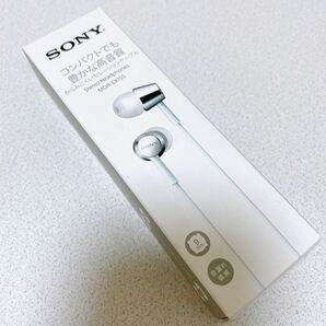 新品　ソニー　ステレオヘッドフォン　MDR-EX155（W） ホワイト　密閉型インナーイヤーレシーバー イヤホン　SONY