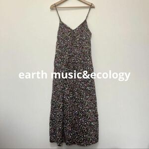 【使用少なめ】earth music&ecology 花柄 ワンピース 大きめサイズ