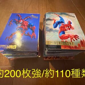 マーベル 海外 トレーディングカード スパイダーマン ダブり含めて約200枚強・約110種類の画像1