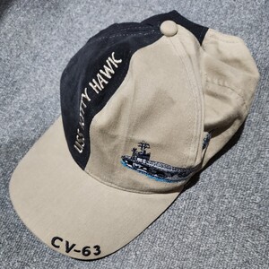 米海軍　キティホーク　CV-63 キャップ