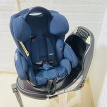 【美品】アップリカ チャイルドシート ディアターンプラスISOFIX ネイビー_画像5