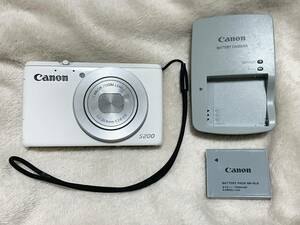 【送料無料】即決 Canon PowerShot パワーショット S200 ホワイト★ジャンク扱い/セブンイレブンモデル