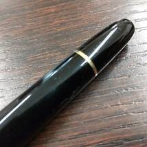 #24651【現状品】MONTBLANC/モンブラン 万年筆 マイスターシュテュック 145 ブラック ペン先/14K刻印_画像4