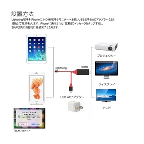 新品 送料無料 iPhone ケーブル ライトニング ipad 変換 TV テレビ YouTube ゲーム ミラーリング iphone hdmiケーブルの画像4